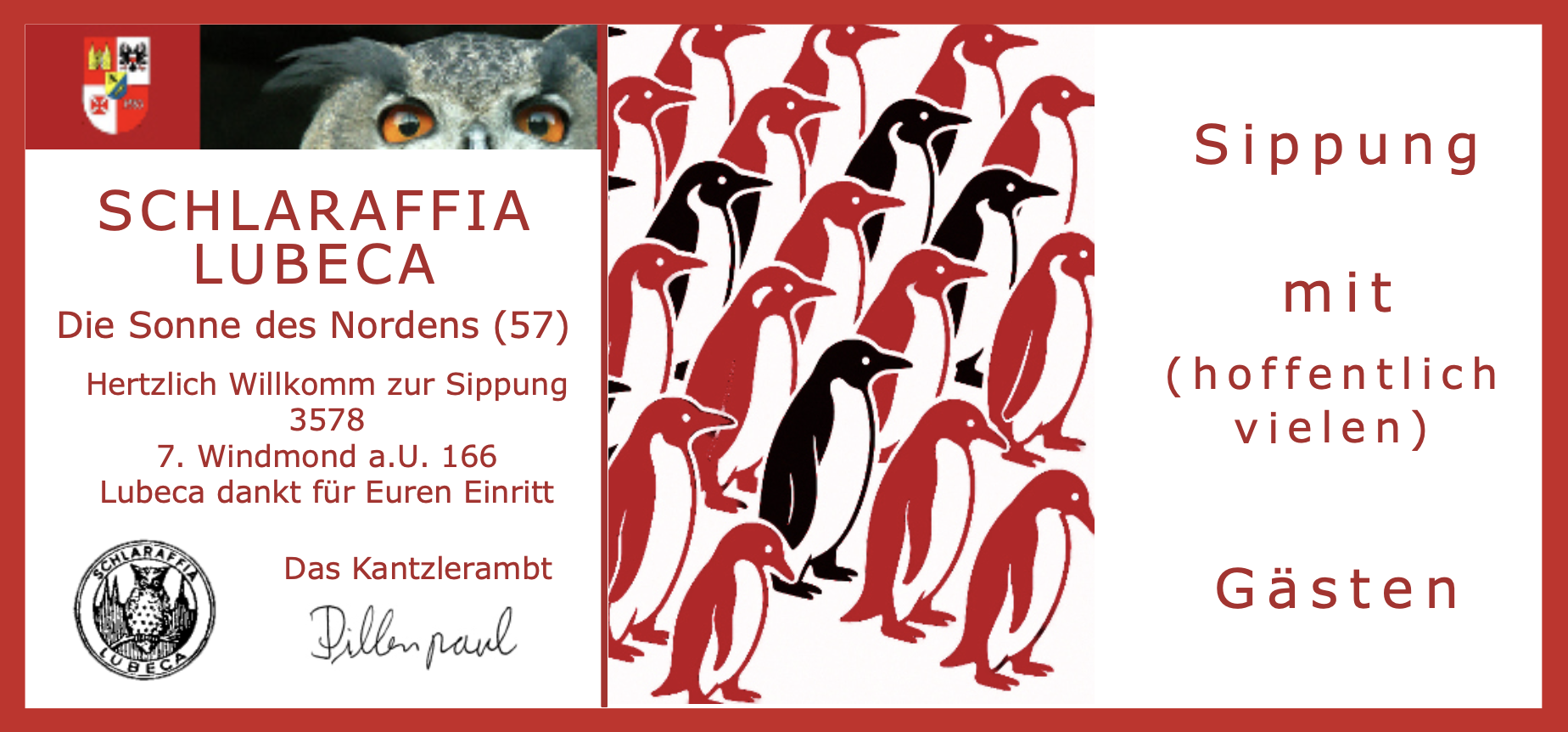 3578: Schlaraffiade; Sippung mit Gästen