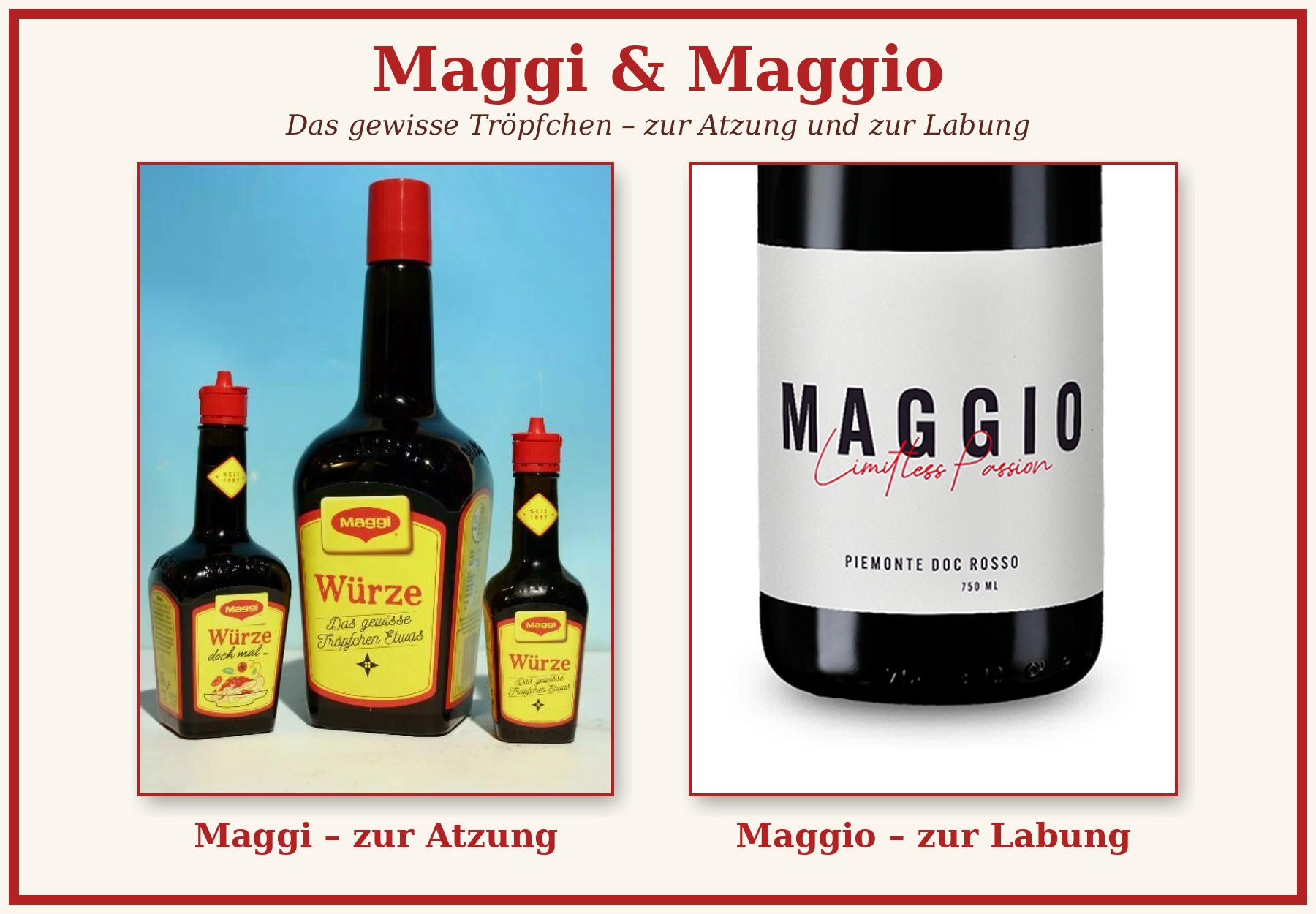 Maggi & Maggio – Maggi zur Atzung, Maggio zur Labung